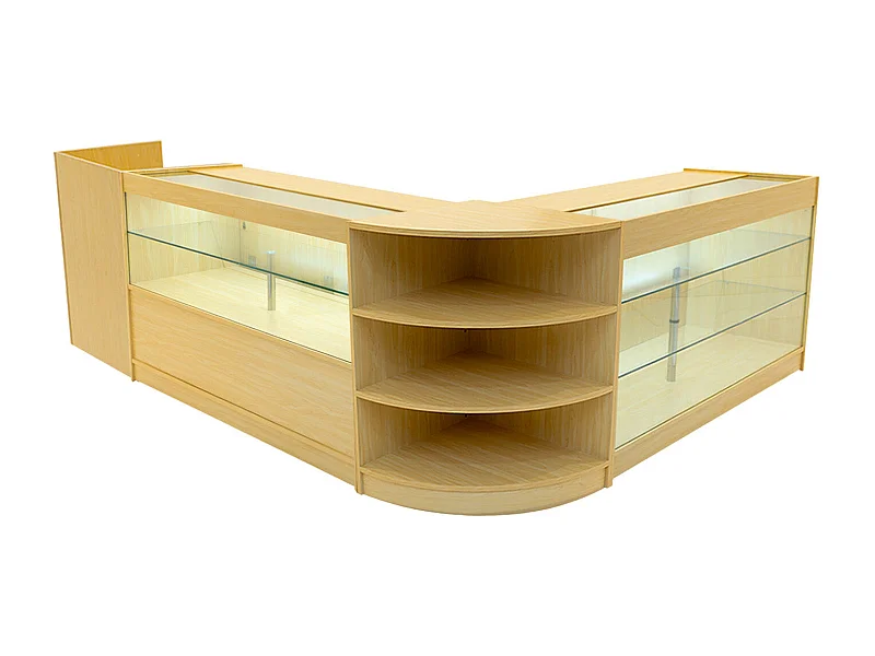 Theia LED Winkel Toonbank Set K1500, C1500, TB60 & LM60 - Esdoorn