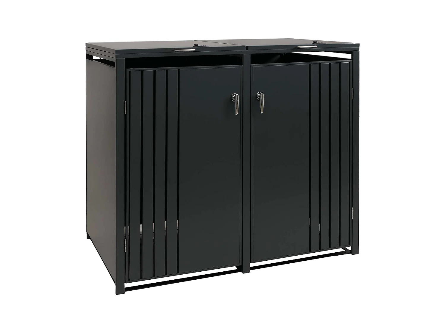 2er-Mülltonnenverkleidung MCW-O67, Anthrazit