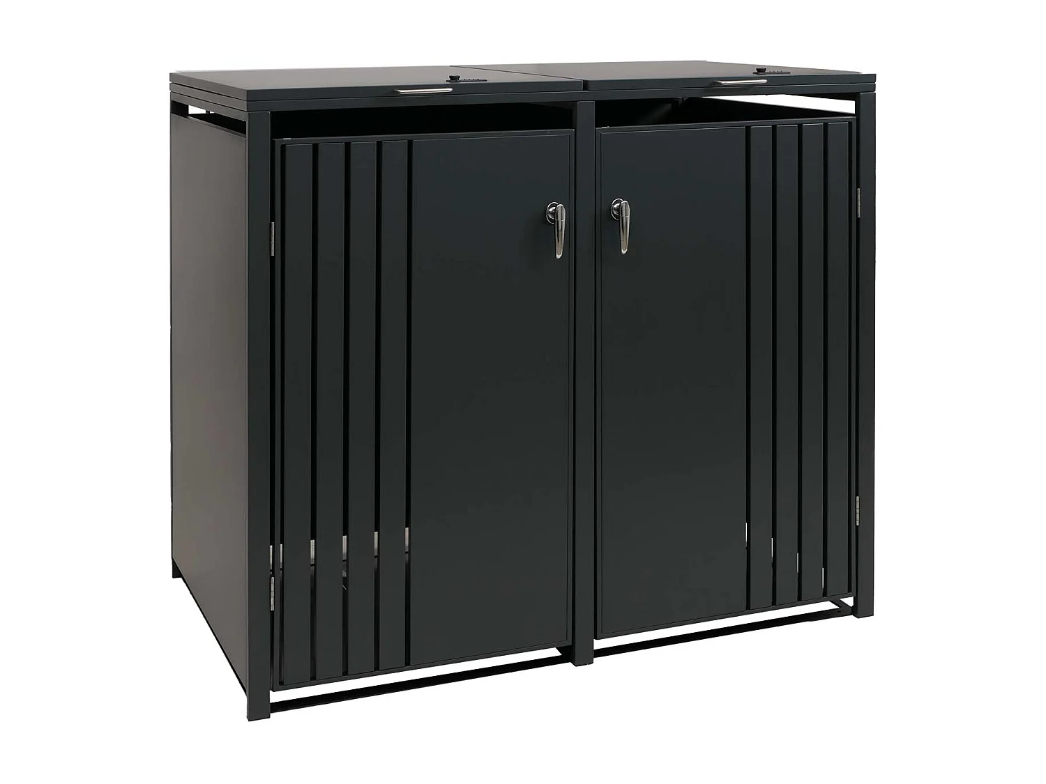 2er-Mülltonnenverkleidung MCW-O67, Anthrazit