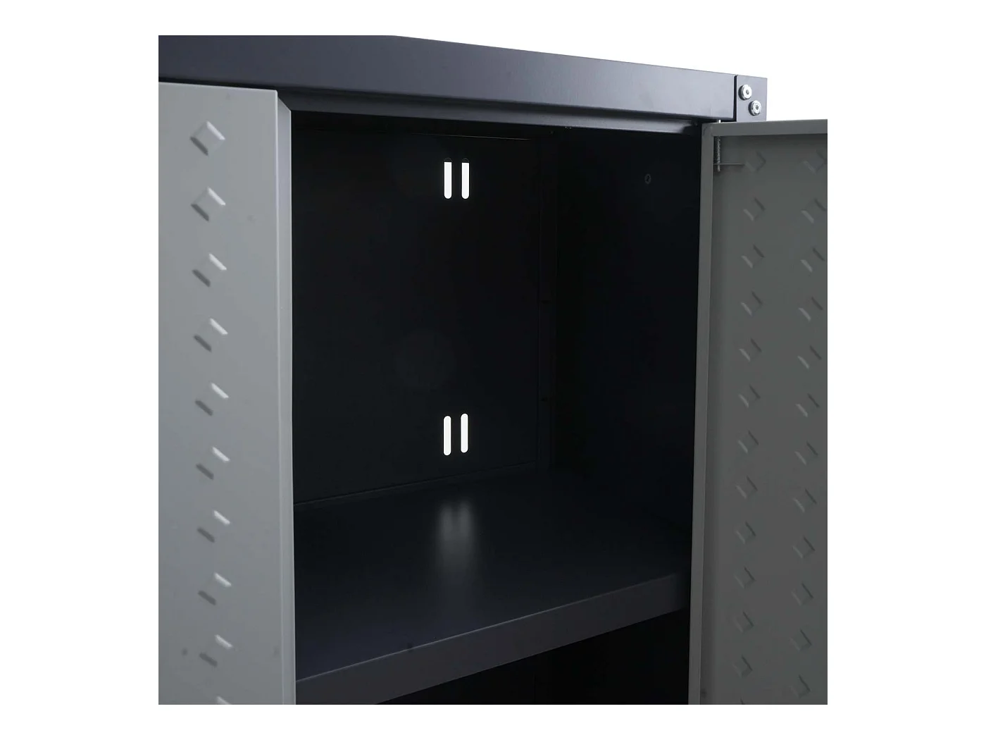 Szafka wisząca MCW-O52,  jasnoszara/ciemnoszara