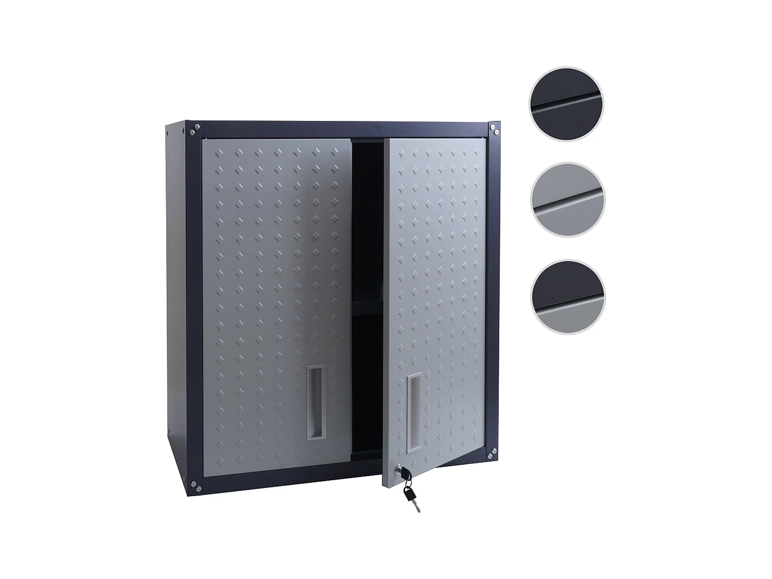 Szafka wisząca MCW-O52,  jasnoszara/ciemnoszara