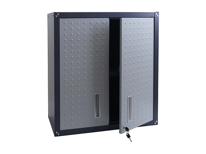 Armoire suspendue MCW-O52,  gris clair/gris foncé