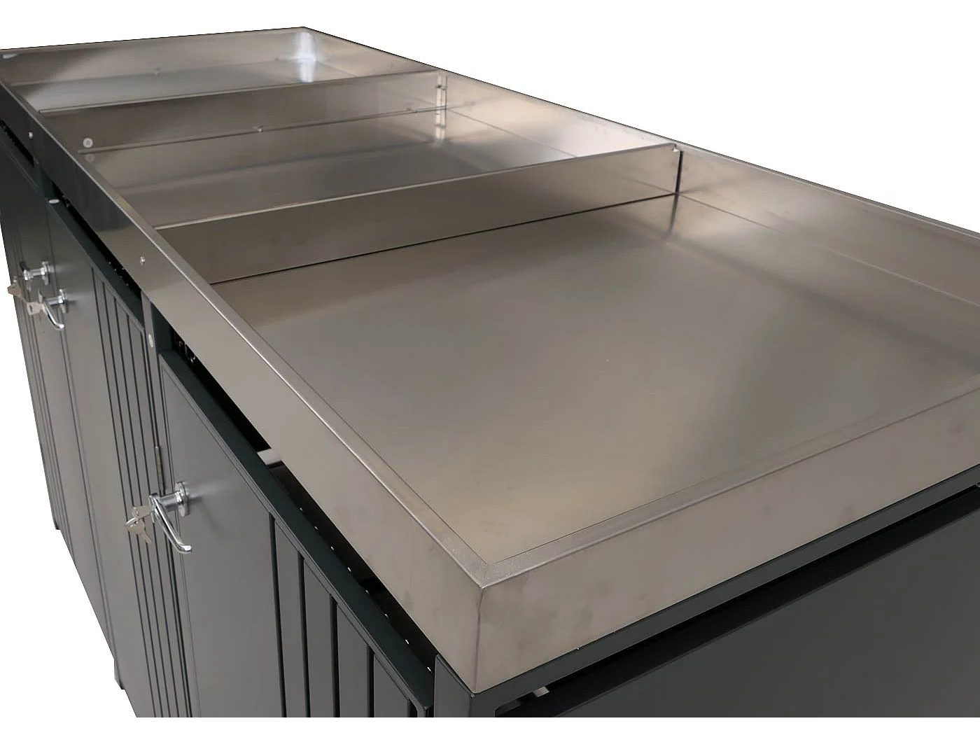 3-delige afvalbakbekleding MCW-O67,  antraciet