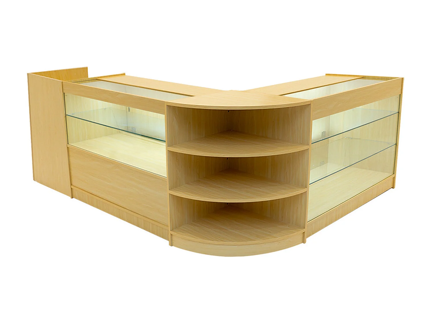 Theia LED Winkel Toonbank Set K1200, C1200, TB60 & LM60 - Esdoorn