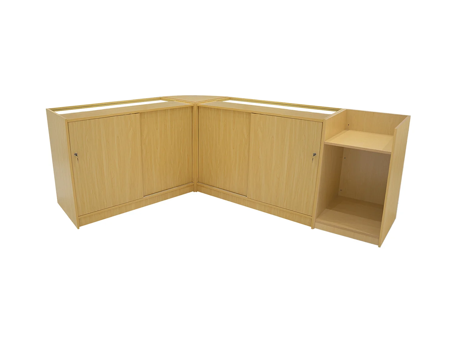 Theia LED Winkel Toonbank Set K1200, C1200, TB60 & LM60 - Esdoorn