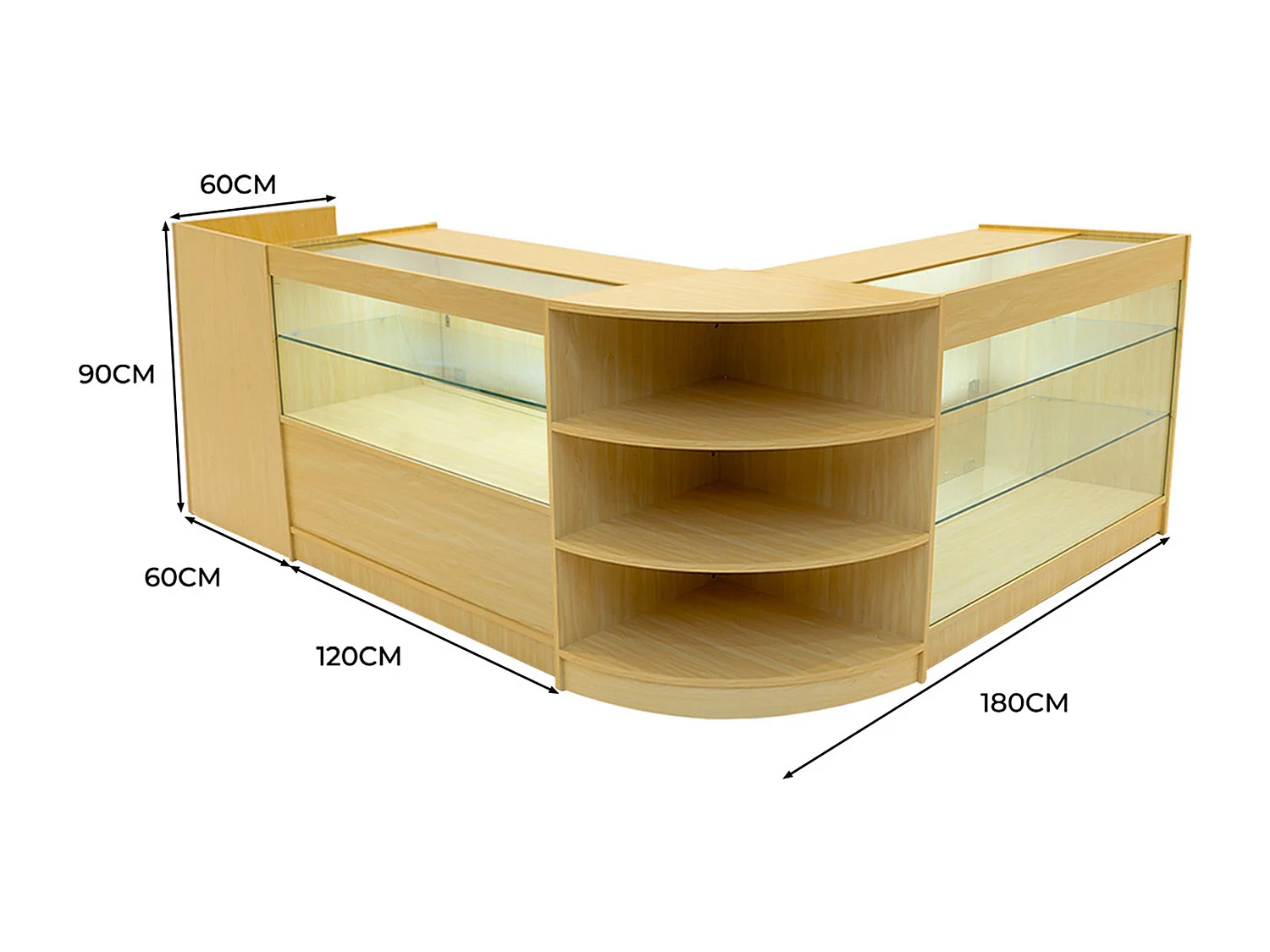 Zestaw oświetlenia sklepowego Theia LED K1200, C1200, TB60 i LM60 – klon