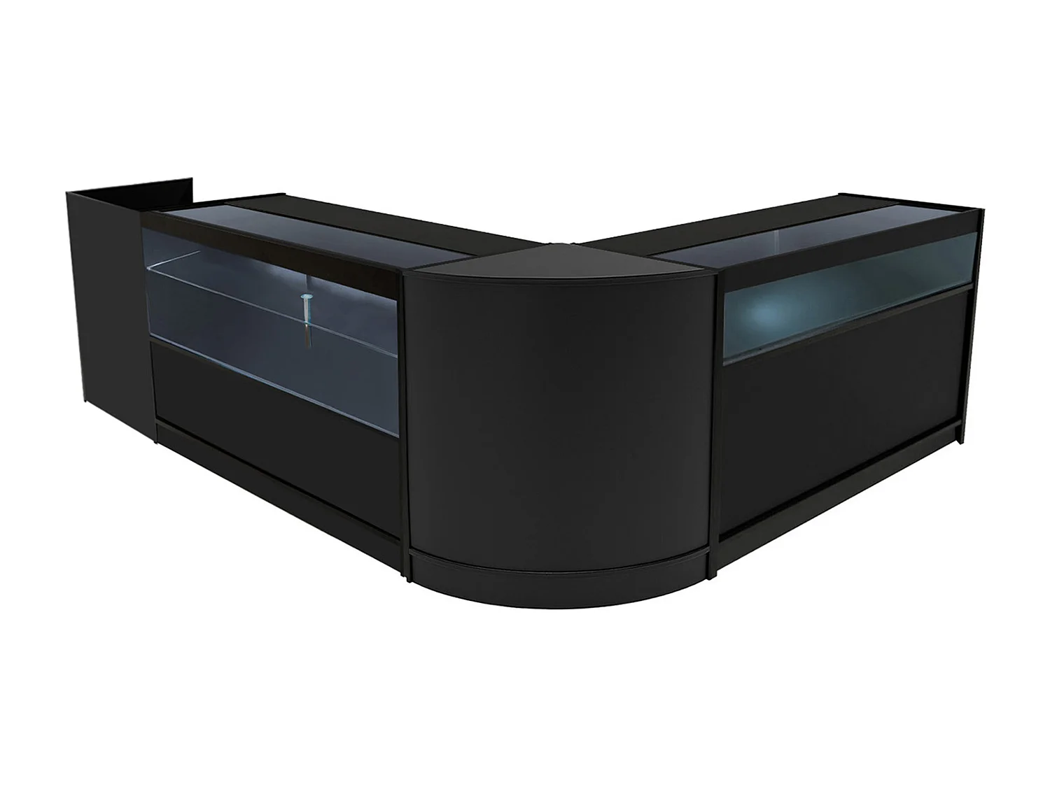 Gravity LED Verkaufstheken-Set CM60 + B1500 + C1500 + TB60 – Schwarz