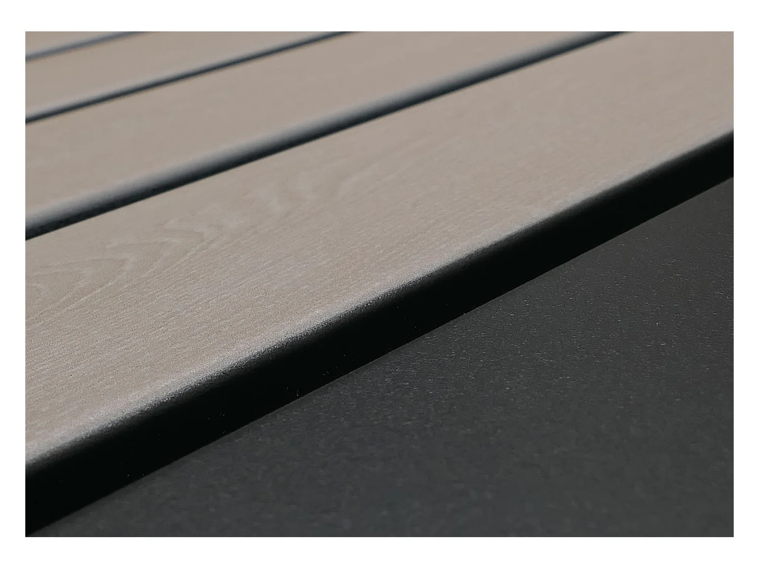 2er-Mülltonnenverkleidung MCW-O67, Anthrazit Holzoptik hell