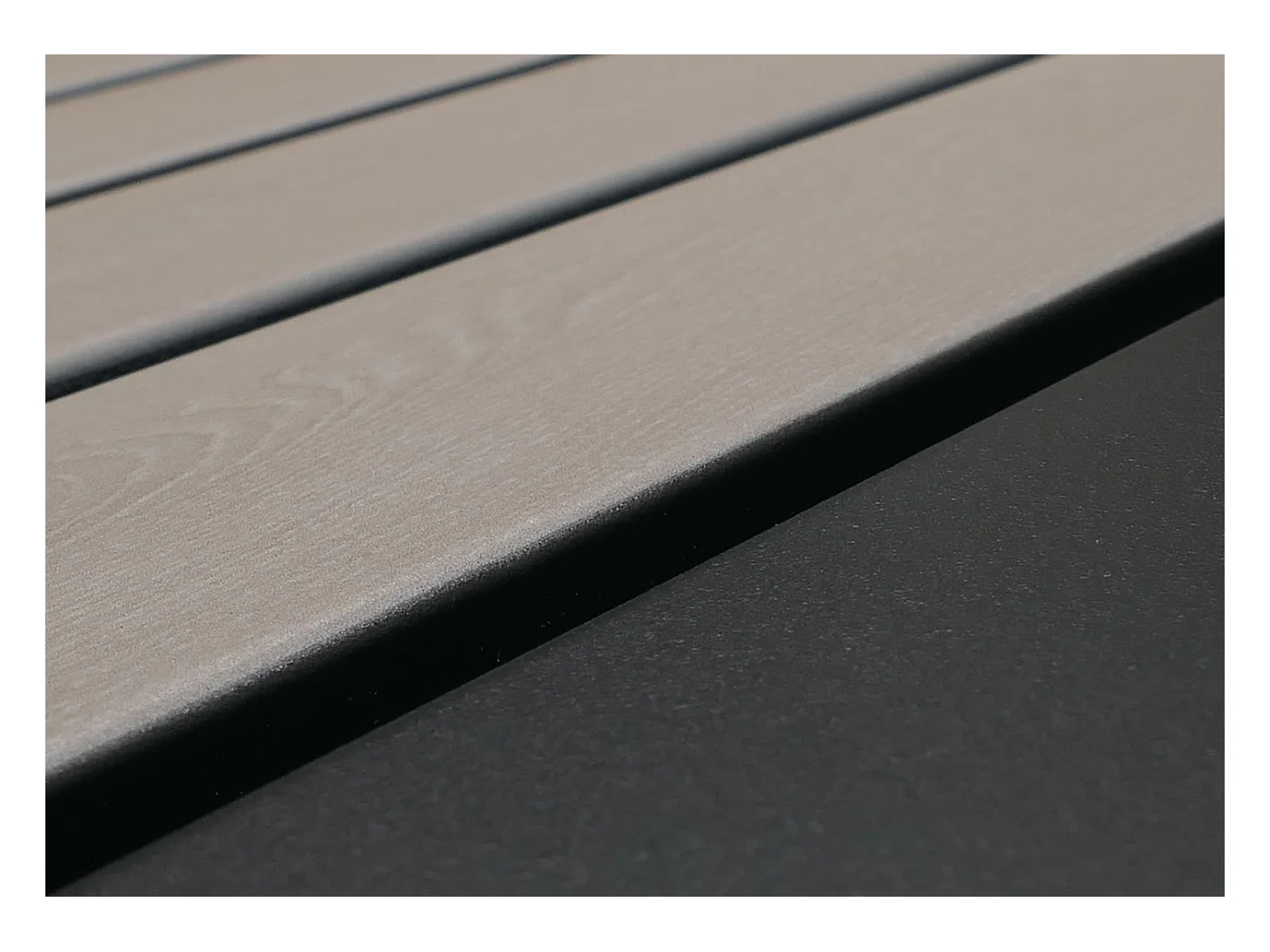 2er-Mülltonnenverkleidung MCW-O67, Anthrazit Holzoptik hell