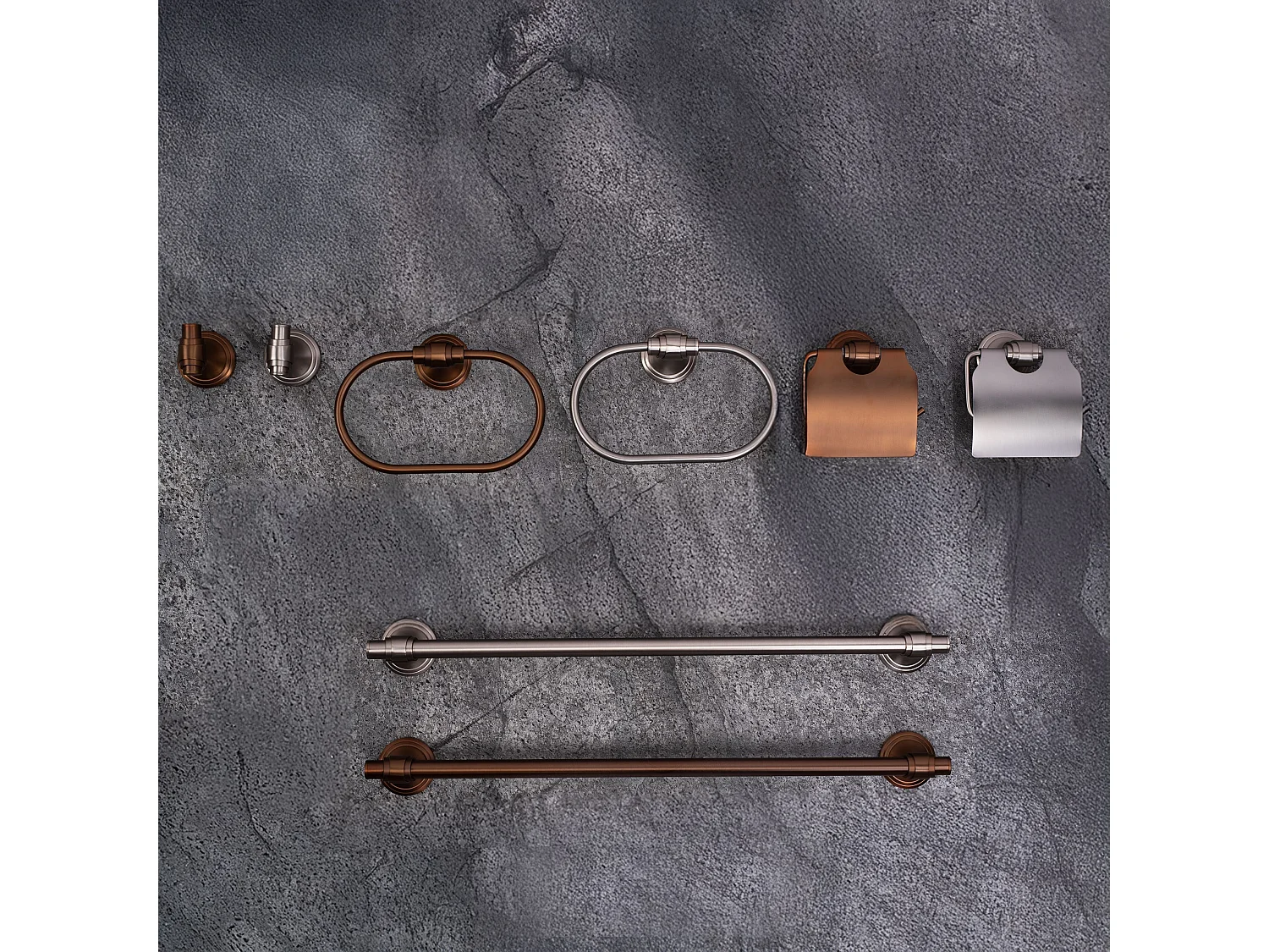 Badezimmeraufhänger Rea 16101 Aristo Brush Steel