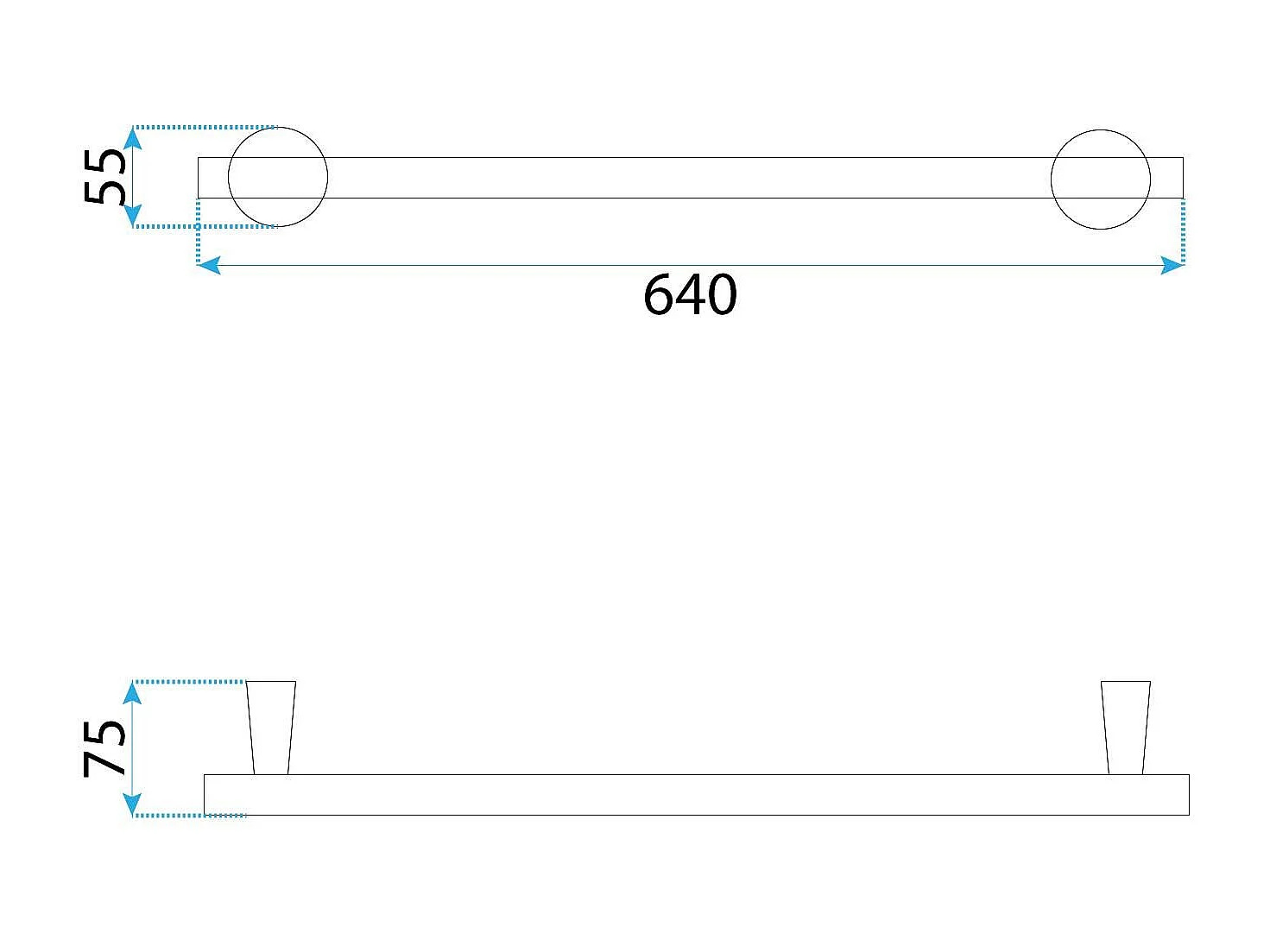 Badezimmeraufhänger Rea 16101 Aristo Brush Steel