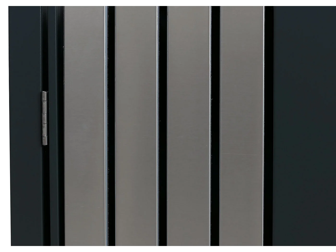 Mülltonnenverkleidung MCW-O67, Anthrazit Edelstahl