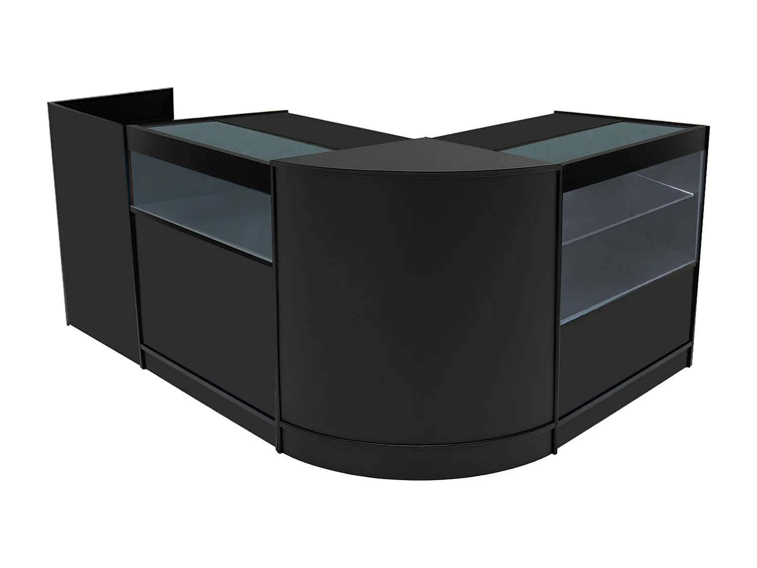 Gravity LED Verkaufstheken-Set CM60 + B900 + C900 + TB60 – Schwarz