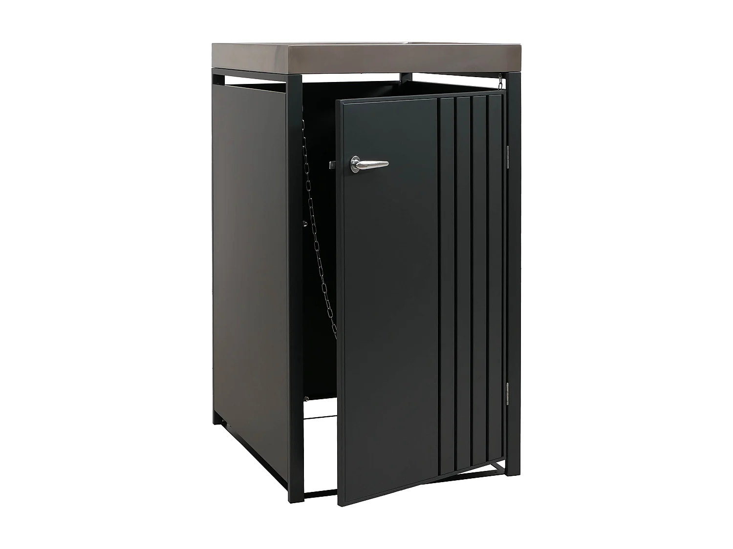 1er-Mülltonnenverkleidung MCW-O67, Anthrazit