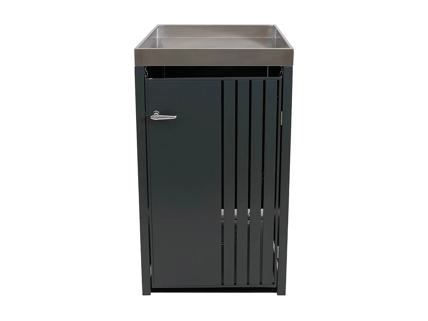 1er-Mülltonnenverkleidung MCW-O67, Anthrazit