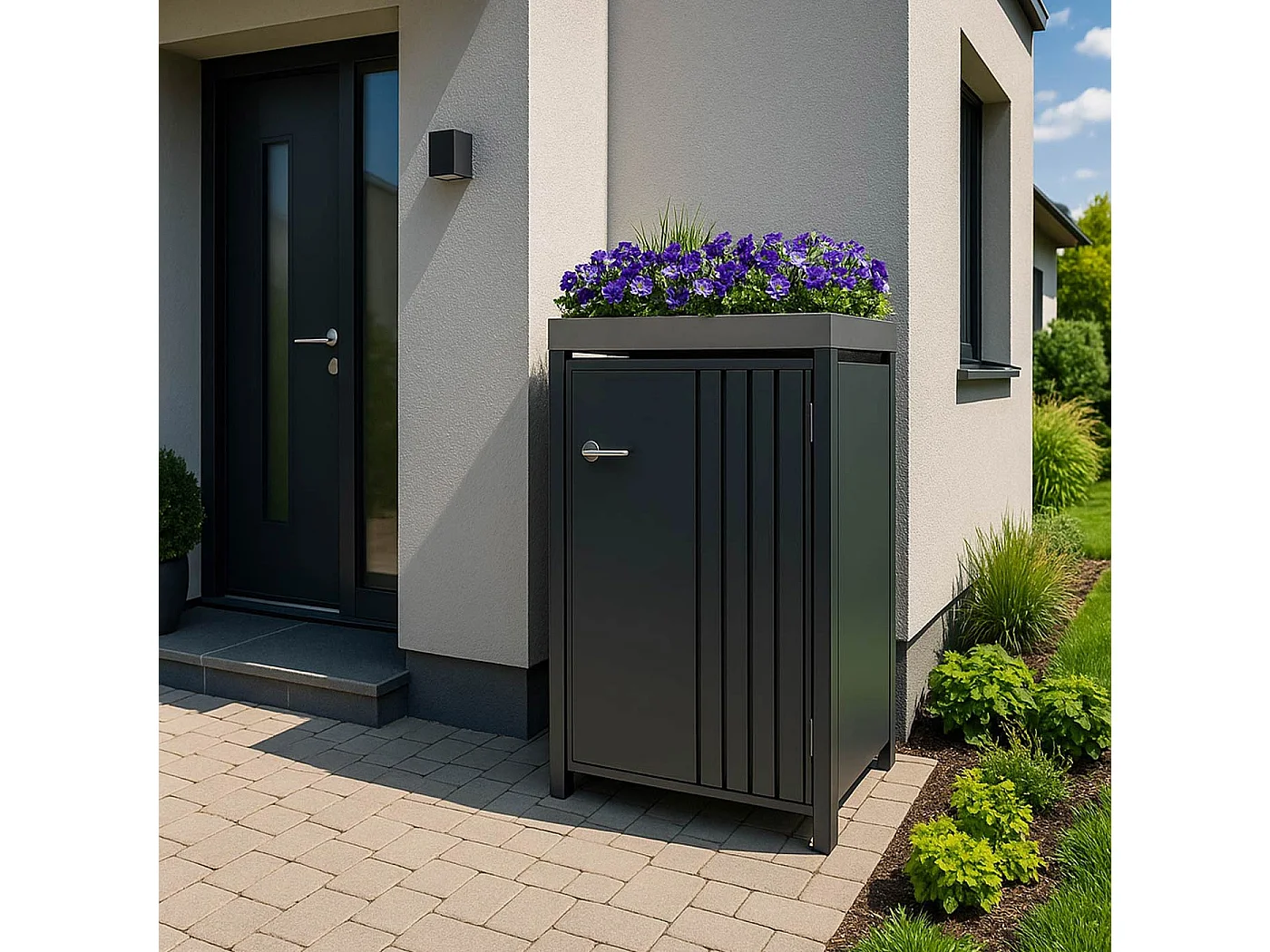 Osłona na pojemnik na śmieci 1 MCW-O67,  antracyt