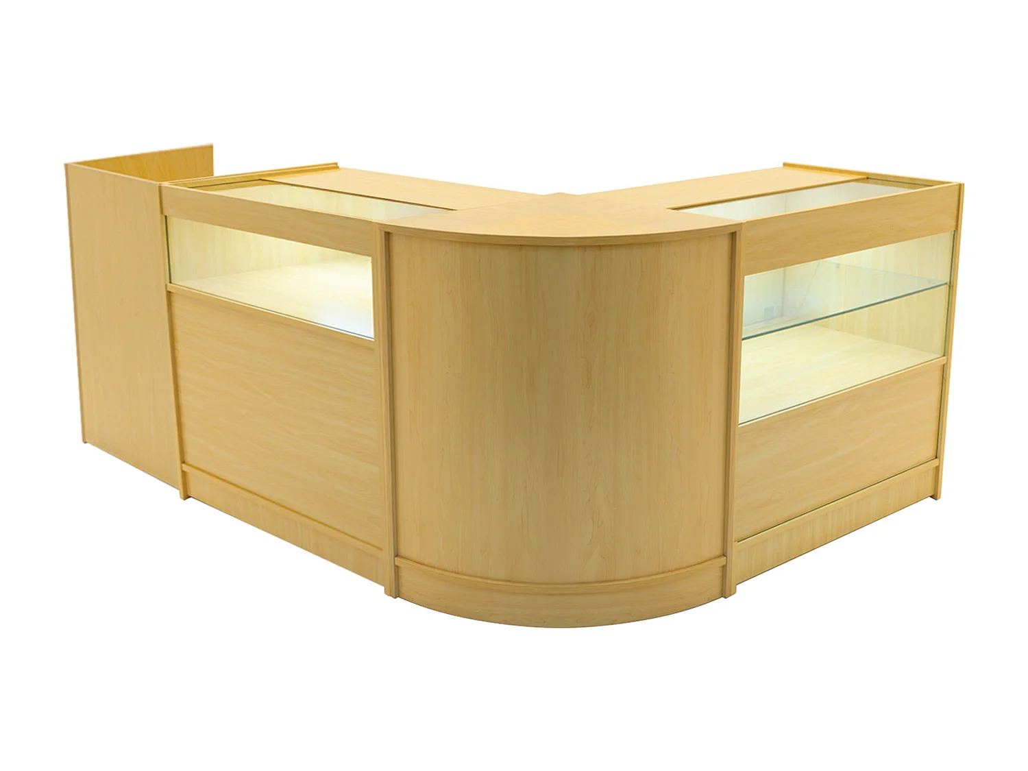 Gravity LED Verkaufstheken-Set CM60 + B900 + C900 + TB60 – Ahorn