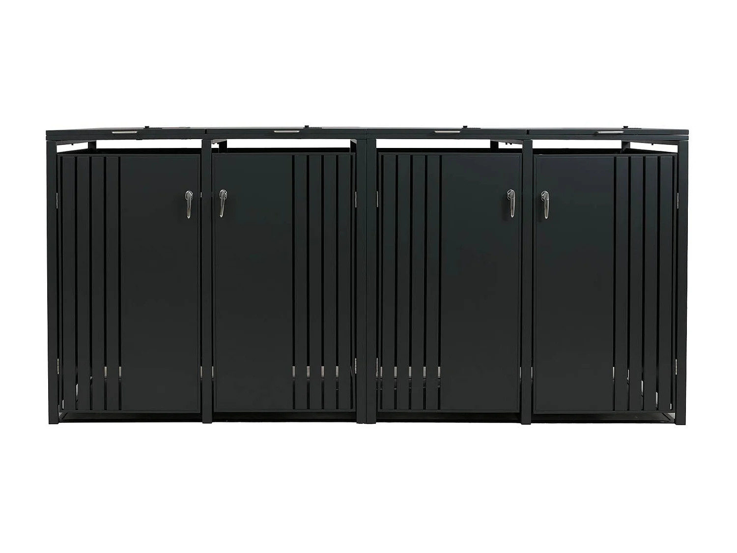 4er-Mülltonnenverkleidung MCW-O67, Anthrazit