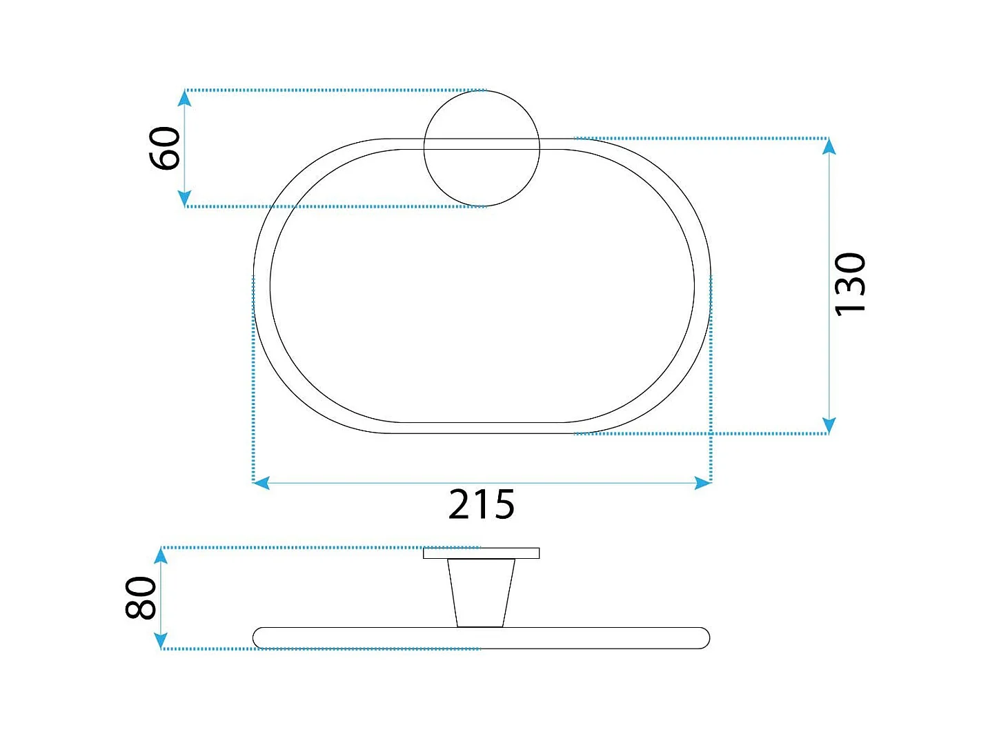 Badezimmeraufhänger Rea 16101 Aristo Brush Nickel