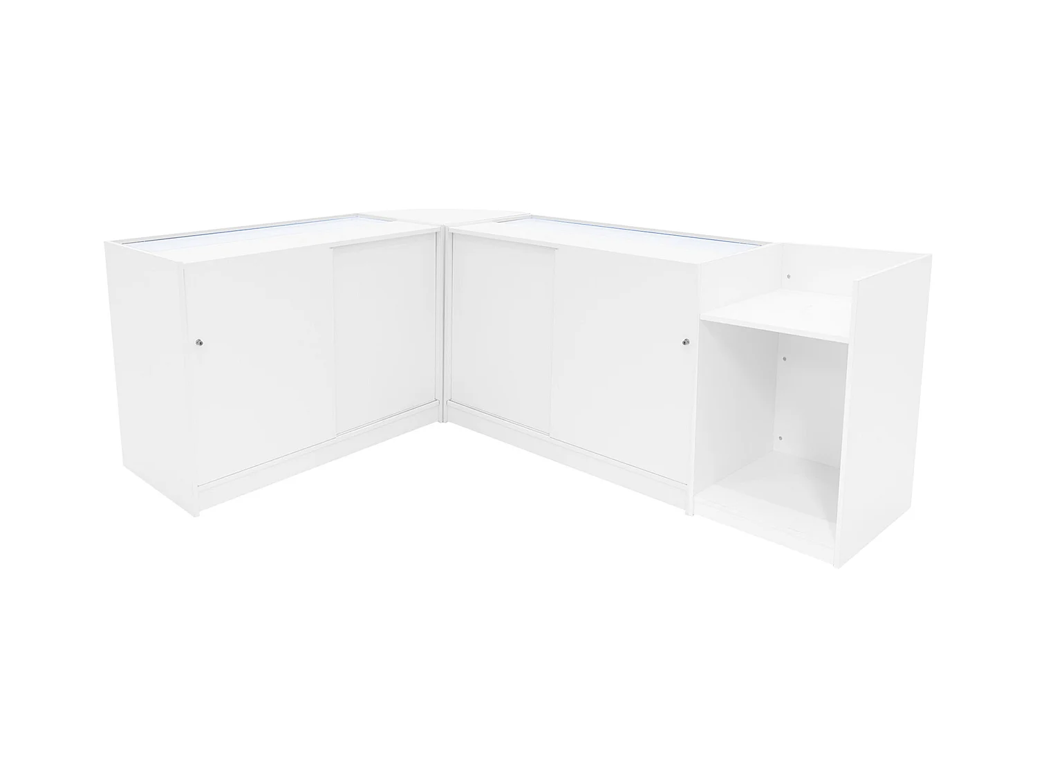 Gravity LED Winkel Toonbank Set B1200, C1200, TB60 & CM60 - Wit