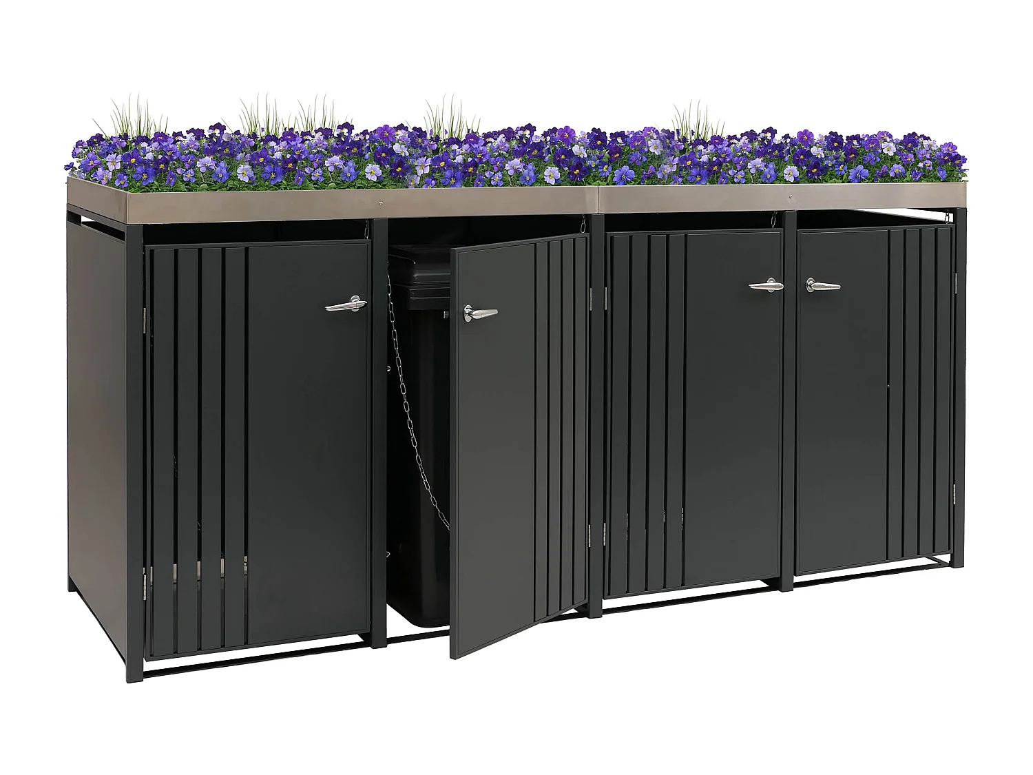 Mülltonnenverkleidung MCW-O67, Anthrazit