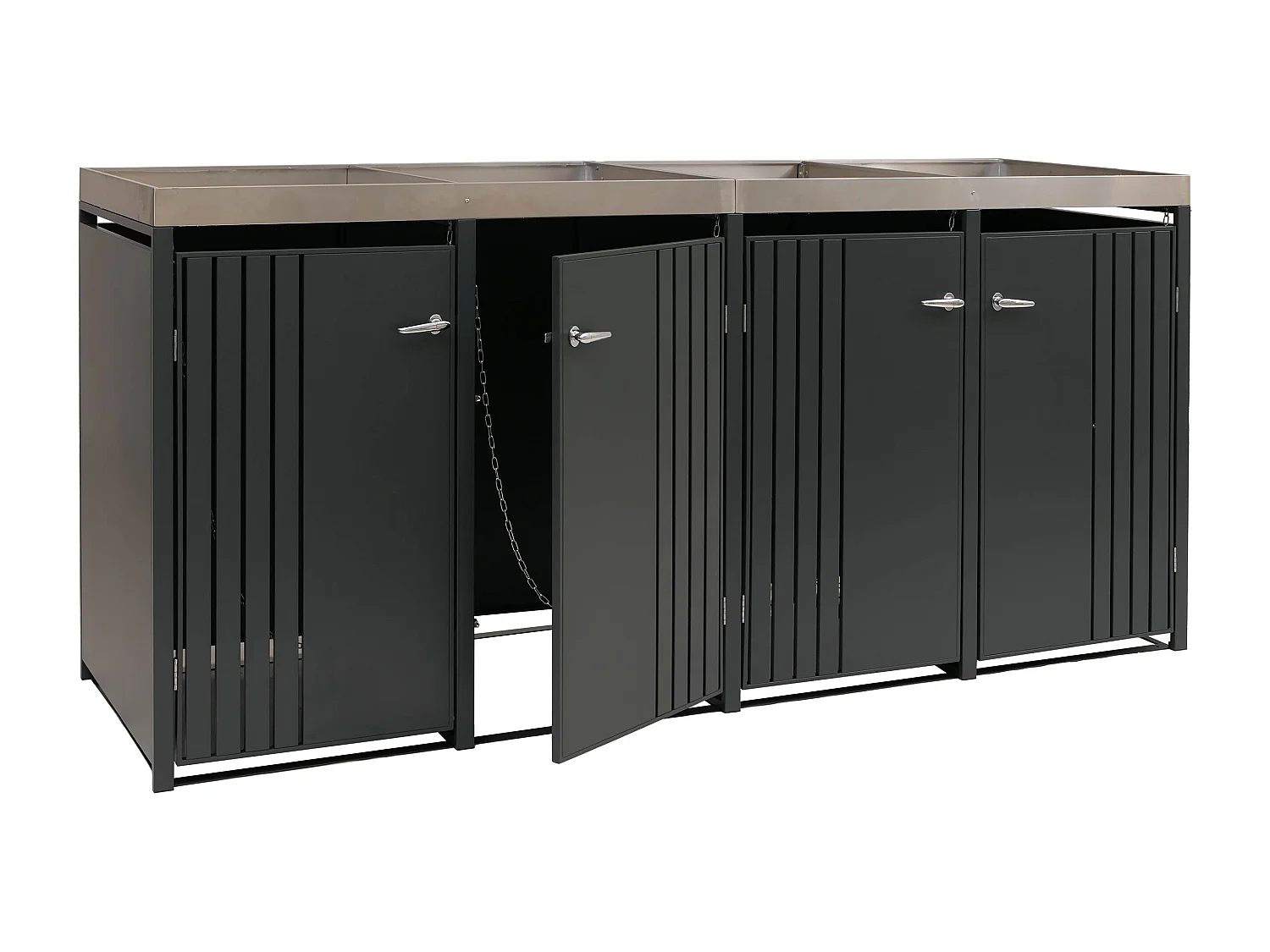 Mülltonnenverkleidung MCW-O67, Anthrazit