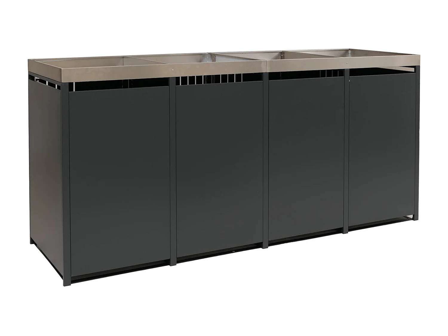 Mülltonnenverkleidung MCW-O67, Anthrazit