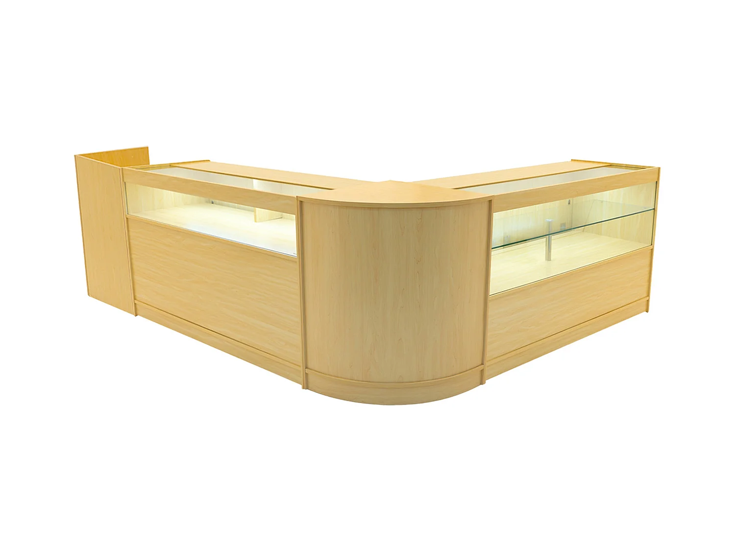 Gravity LED Verkaufstheken-Set CM60 + B1500 + C1500 + TB60 – Ahorn