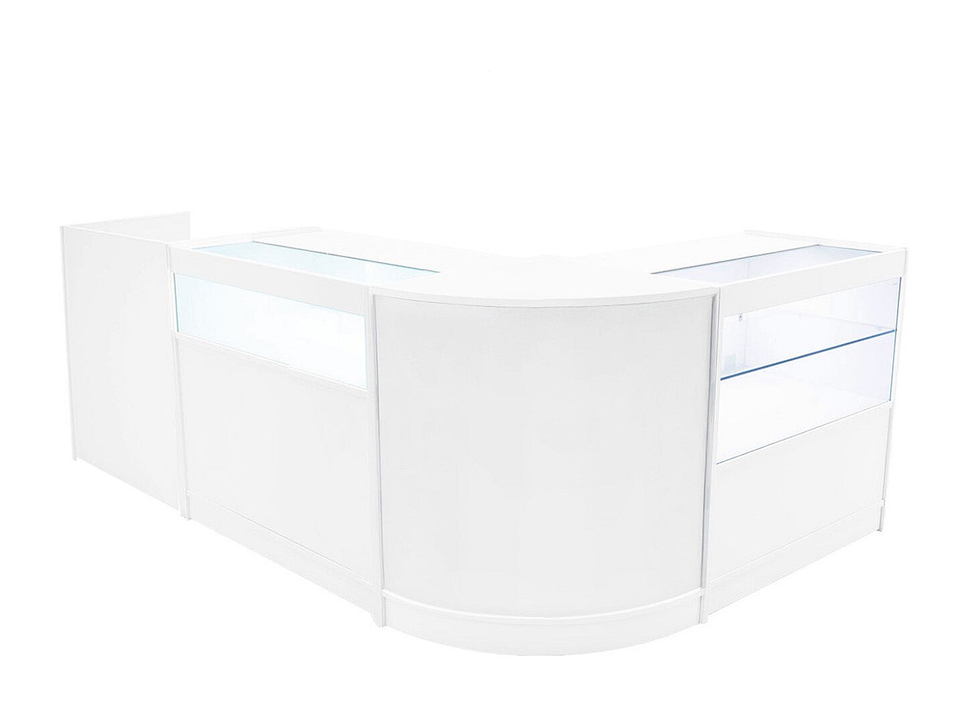 Detailhandel Winkel Hoek Toonbank LM60 - Wit
