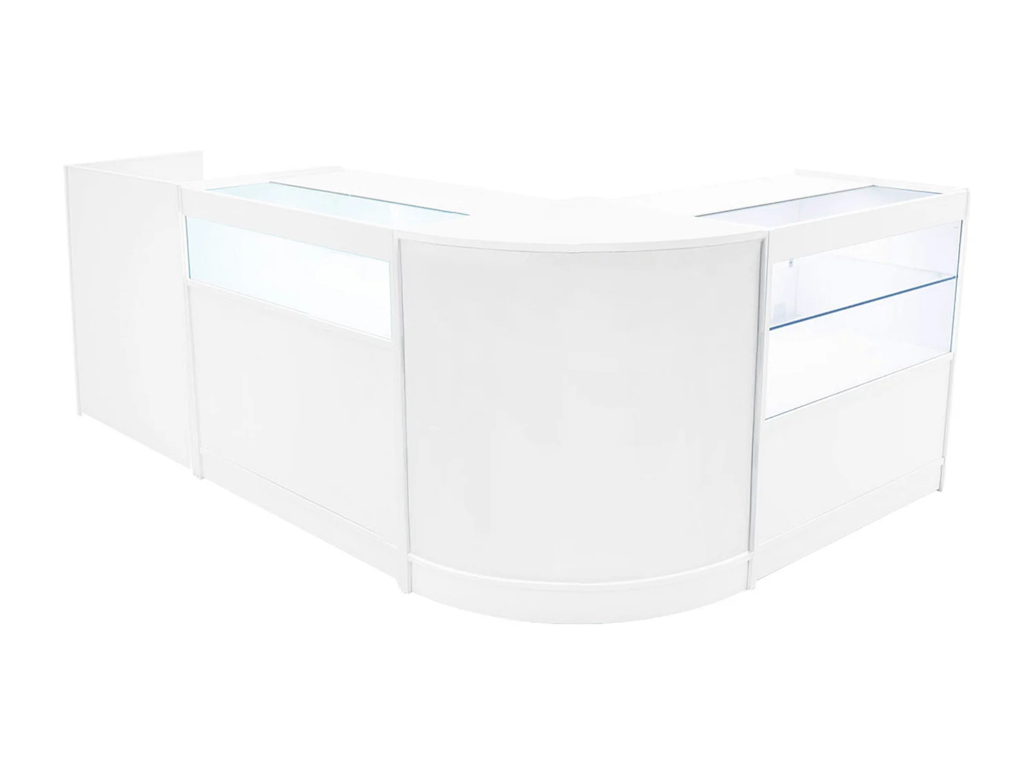 Gravity LED Verkaufstheken-Set CM60 + B900 + C900 + TB60 – Weiß