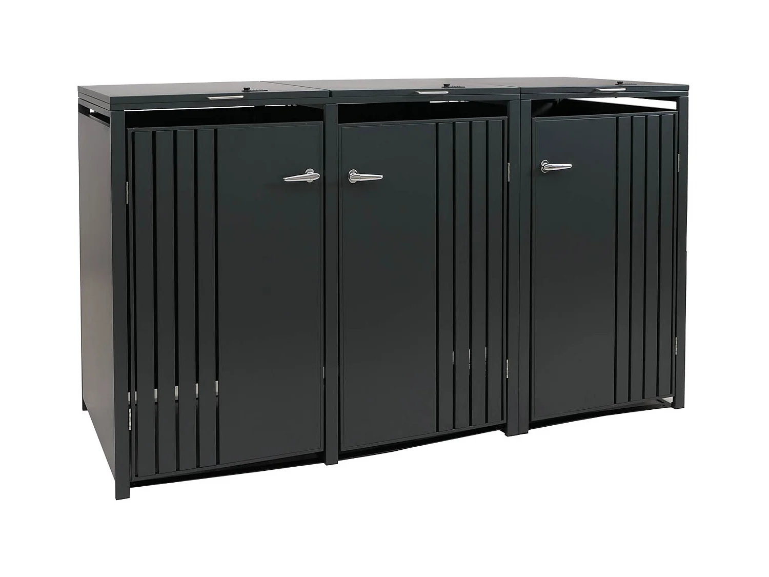 Osłona na dwa pojemniki na śmieci MCW-O67,  antracyt