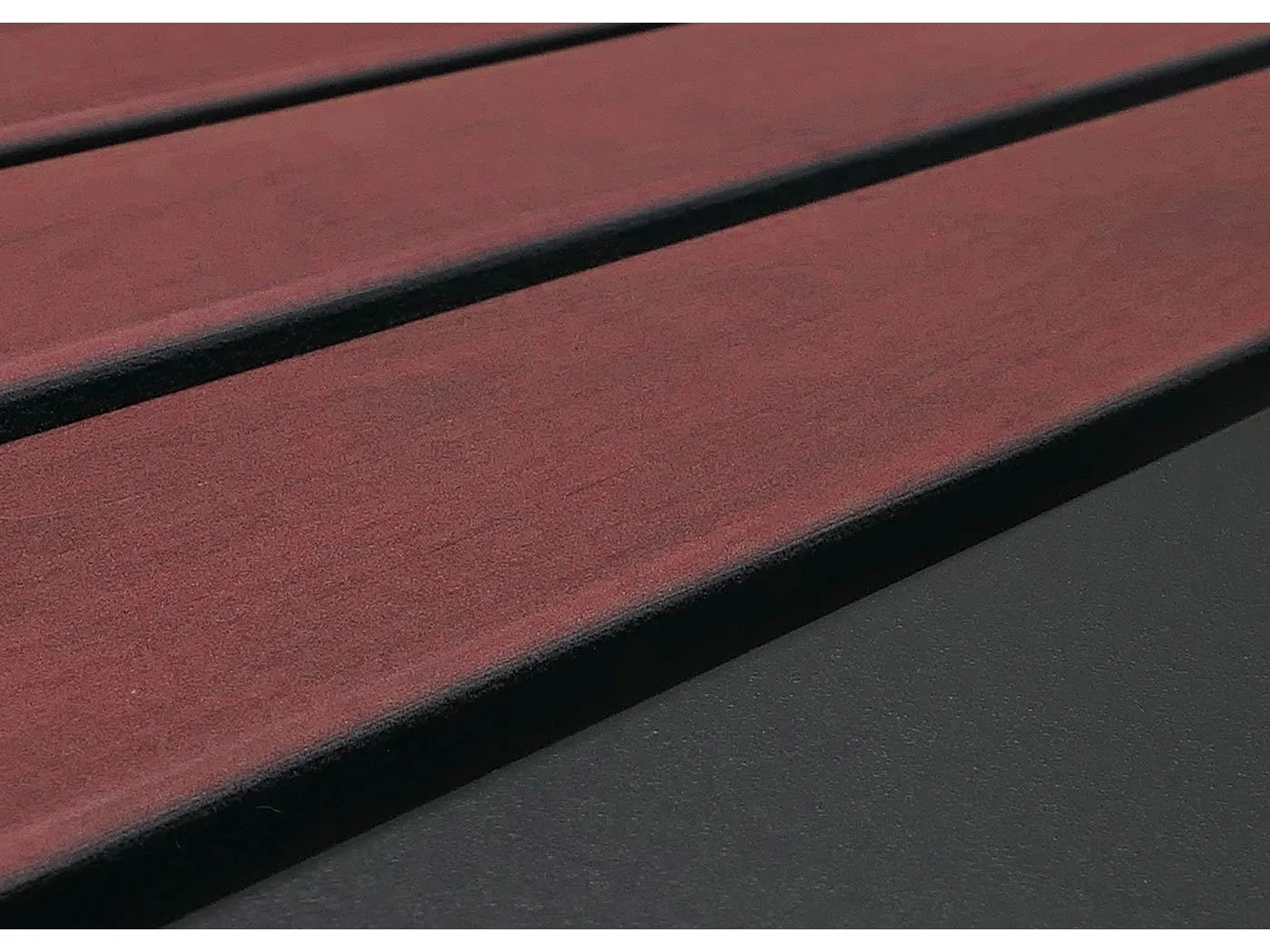 Copribidone triplo MCW-O67, copricassonetto con fioriera, metallo 125x196x84cm 75kg ~ antracite effetto legno scuro