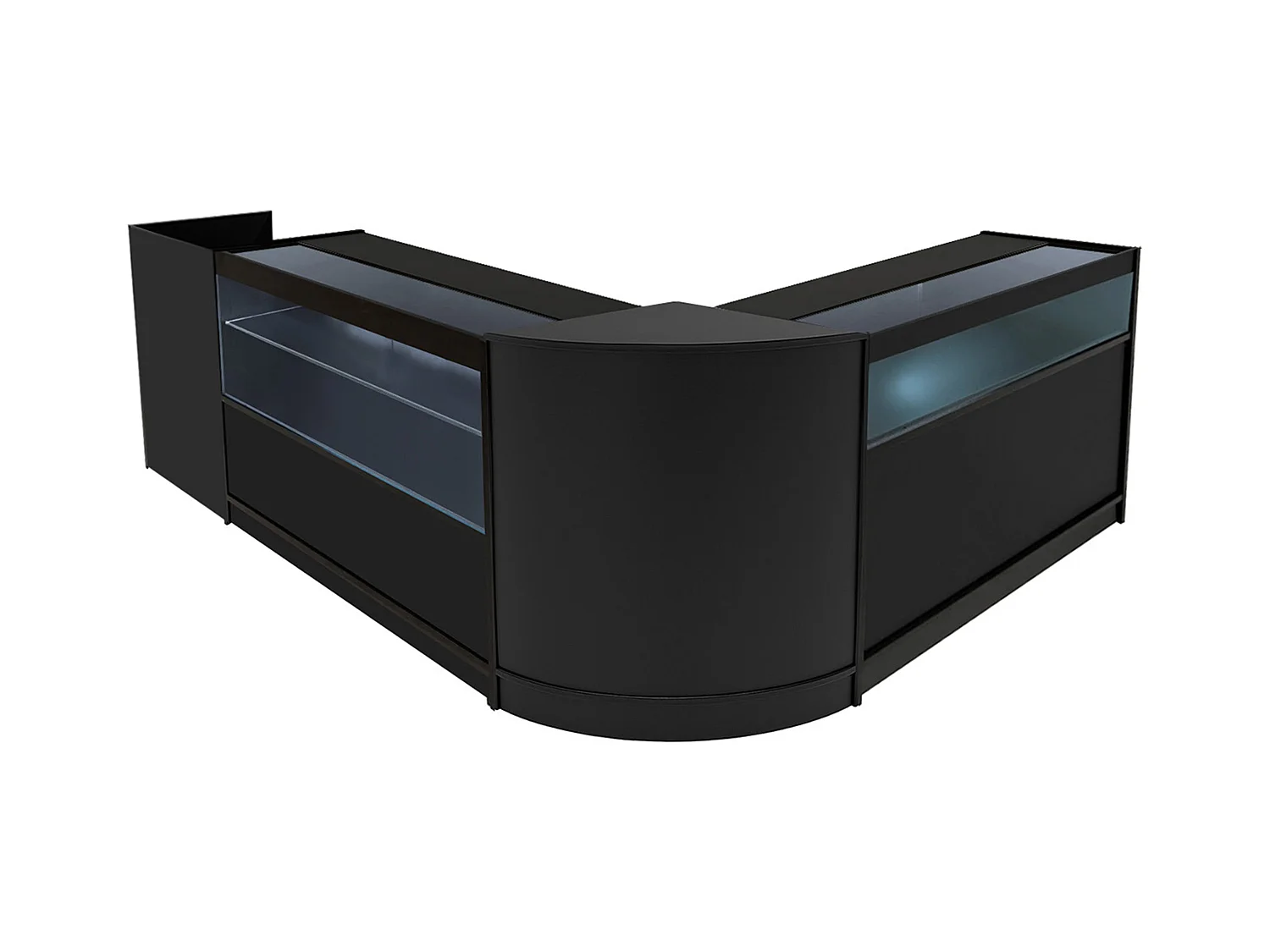 Gravity LED Verkaufstheken-Set CM60 + B1200 + C1200 + TB60 – Schwarz