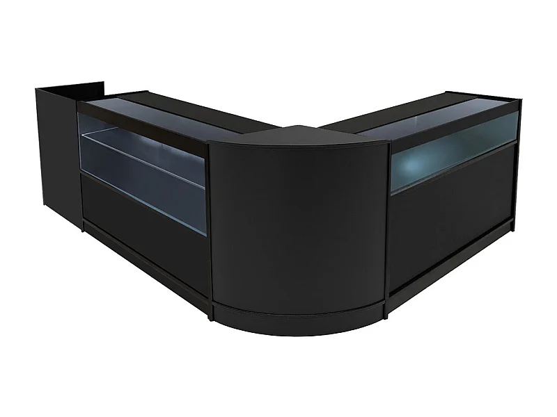 Gravity LED Verkaufstheken-Set CM60 + B1200 + C1200 + TB60 – Schwarz