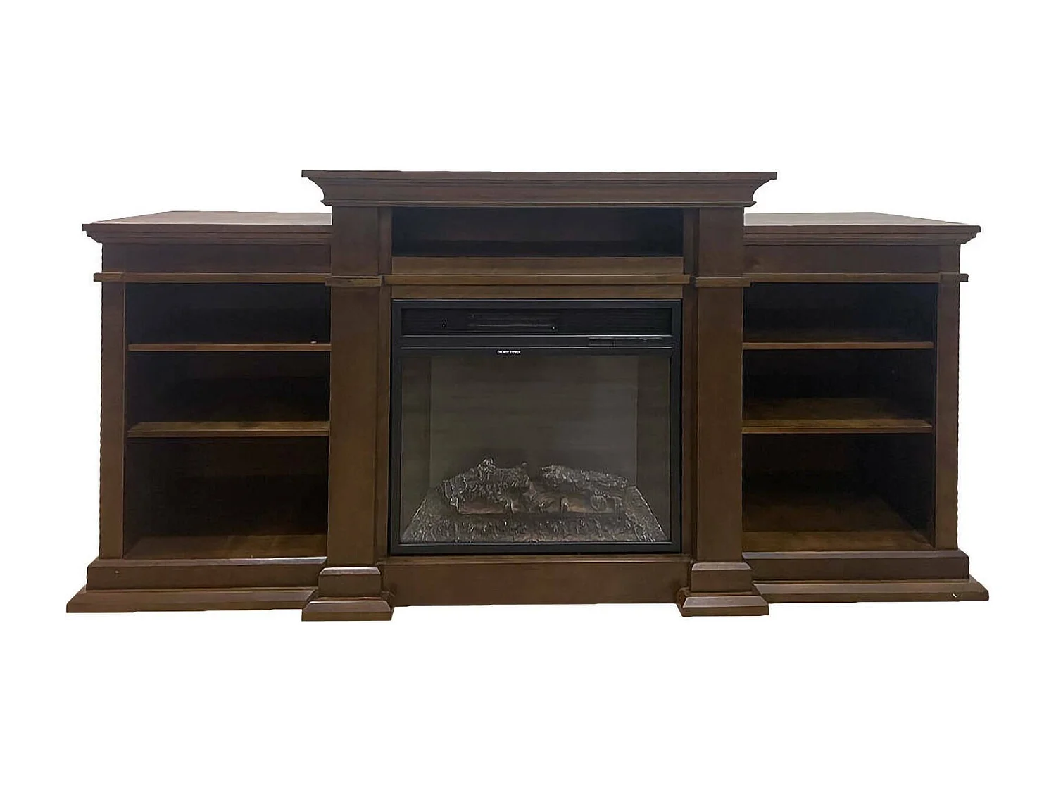 Elektrokamin Aramengo, Leistung 900/1800 W Made in Italy, 179x48x85h cm Braun