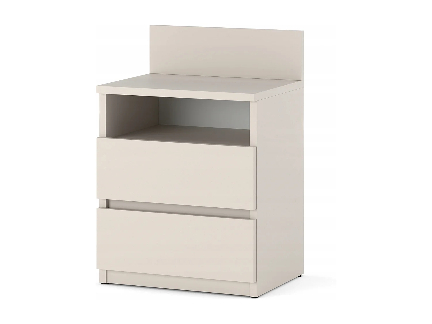 Table de chevet cachemire /taupe, 40 cm, 2 tiroirs, meuble de nuit pour chambre à coucher