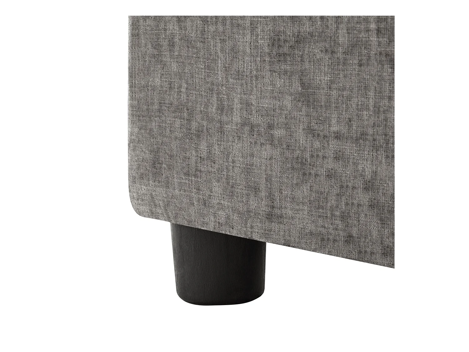 Canapé 3 places, canapé d'angle avec repose-pieds et accoudoirs réglables - chenille grise