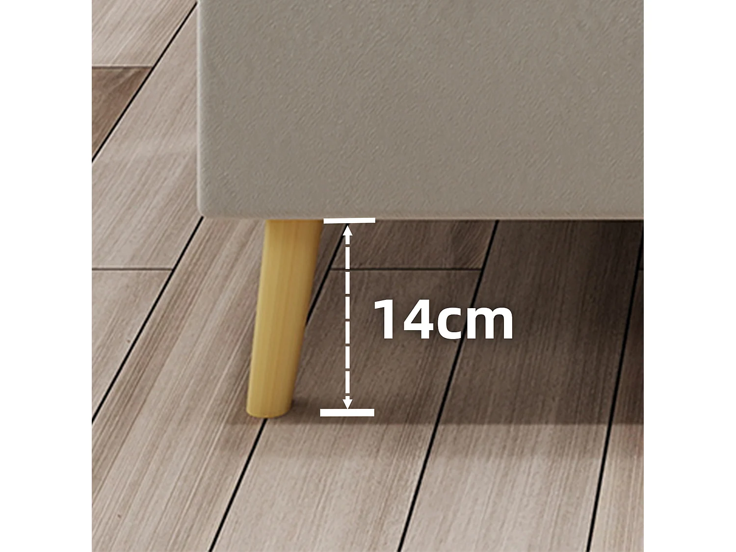 Łóżko dziecięce 90x200 cm z zagłówkiem z motywem kreskówek i stelażem z listew - beżowy aksamit (bez materaca)