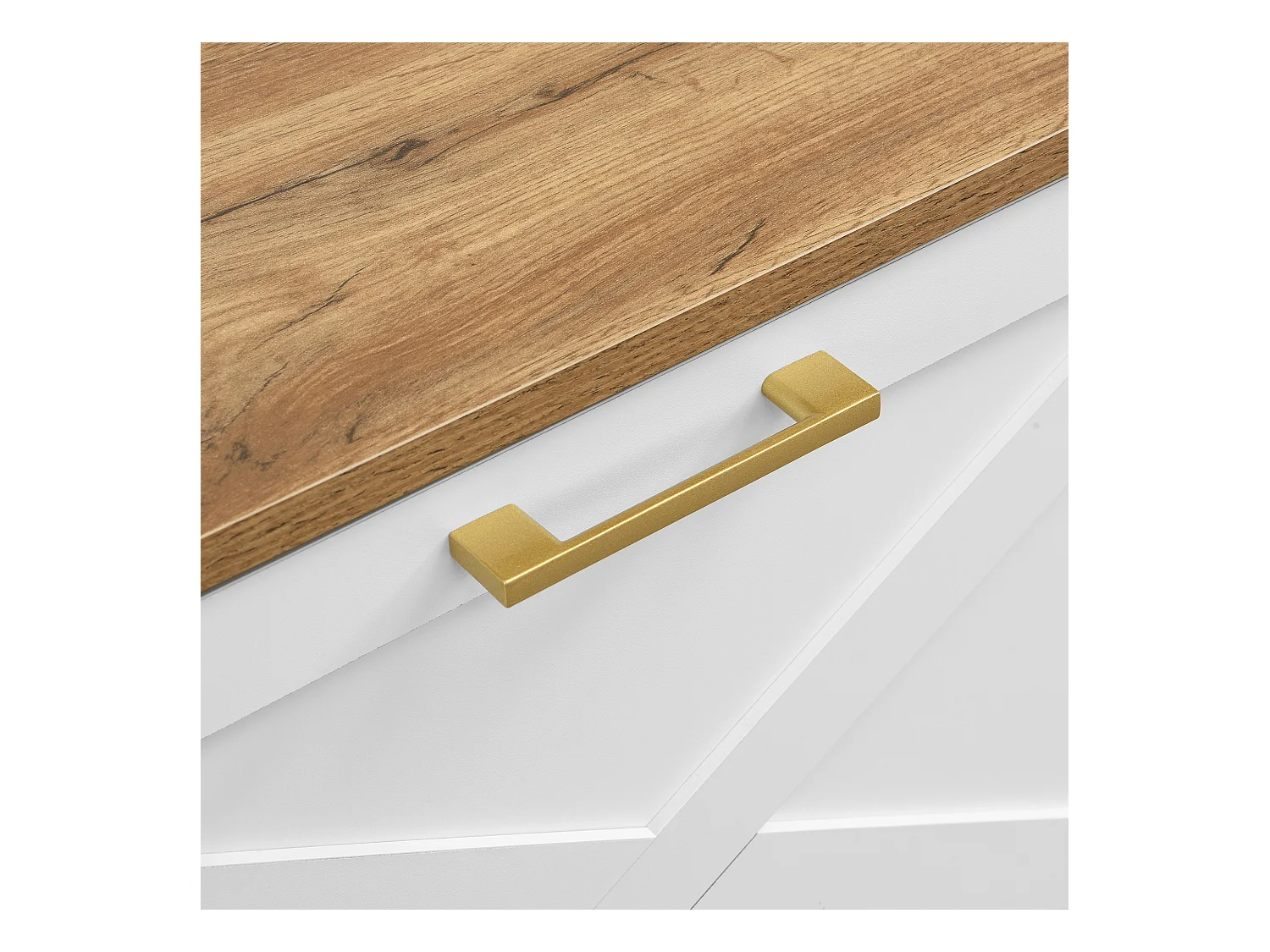 Porte-manteau blanc avec étagère à chaussures, étagères et crochets - pour entrées et salon