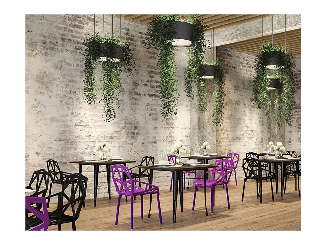 Chaise Spider – Design Moderne pour Intérieur et Extérieur-Couleur Bleu nuit