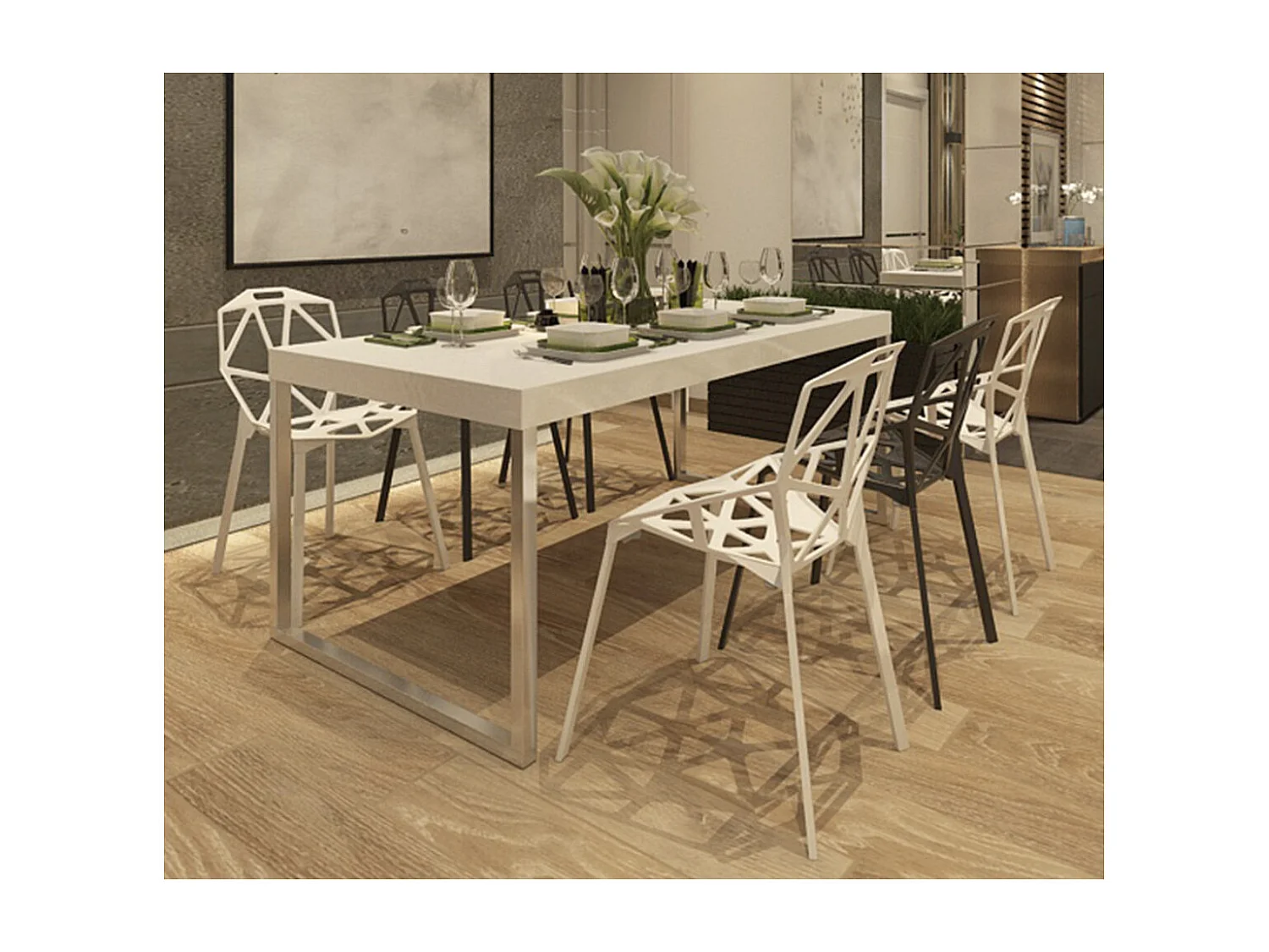 Chaise Spider – Design Moderne pour Intérieur et Extérieur-Couleur Bleu nuit