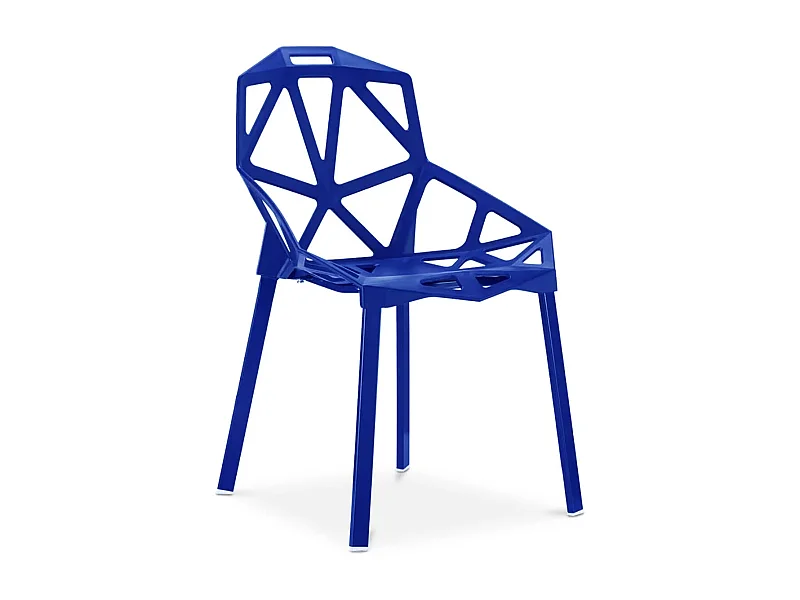 Chaise Spider – Design Moderne pour Intérieur et Extérieur-Couleur Bleu nuit