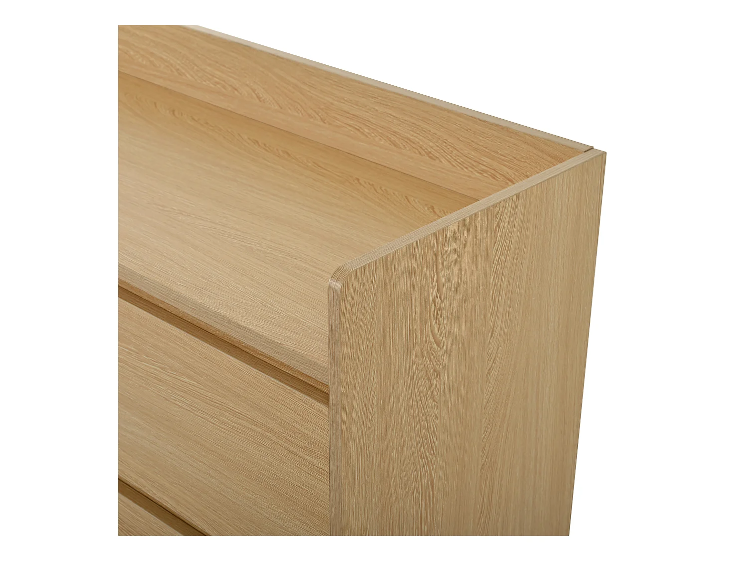 Meuble à chaussures mobile naturel avec roulettes, 2 portes et 2 tiroirs de rangement