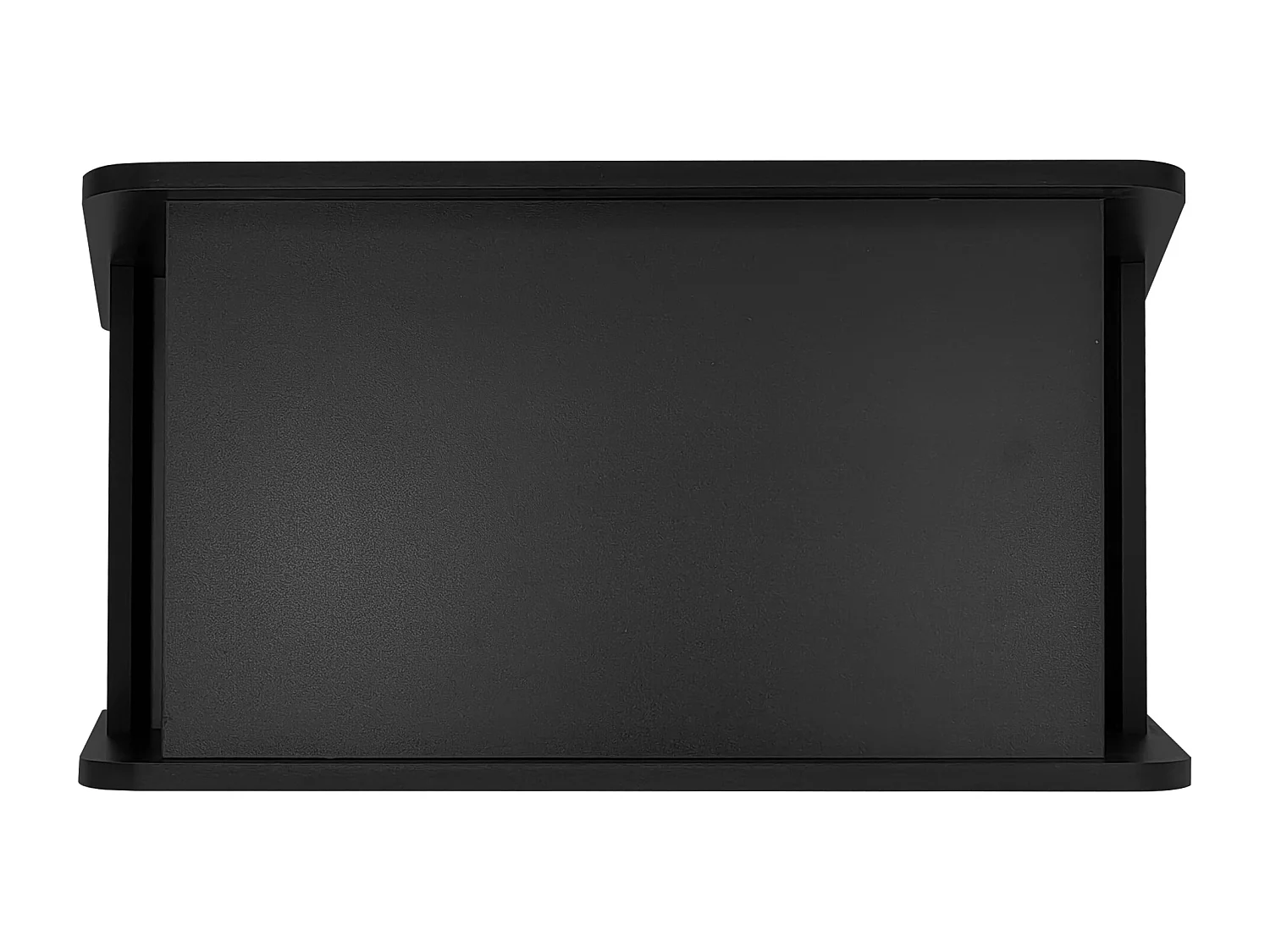 Table basse mobile à roulettes, noire, 81x33x51,5 cm - pour salon et chambre