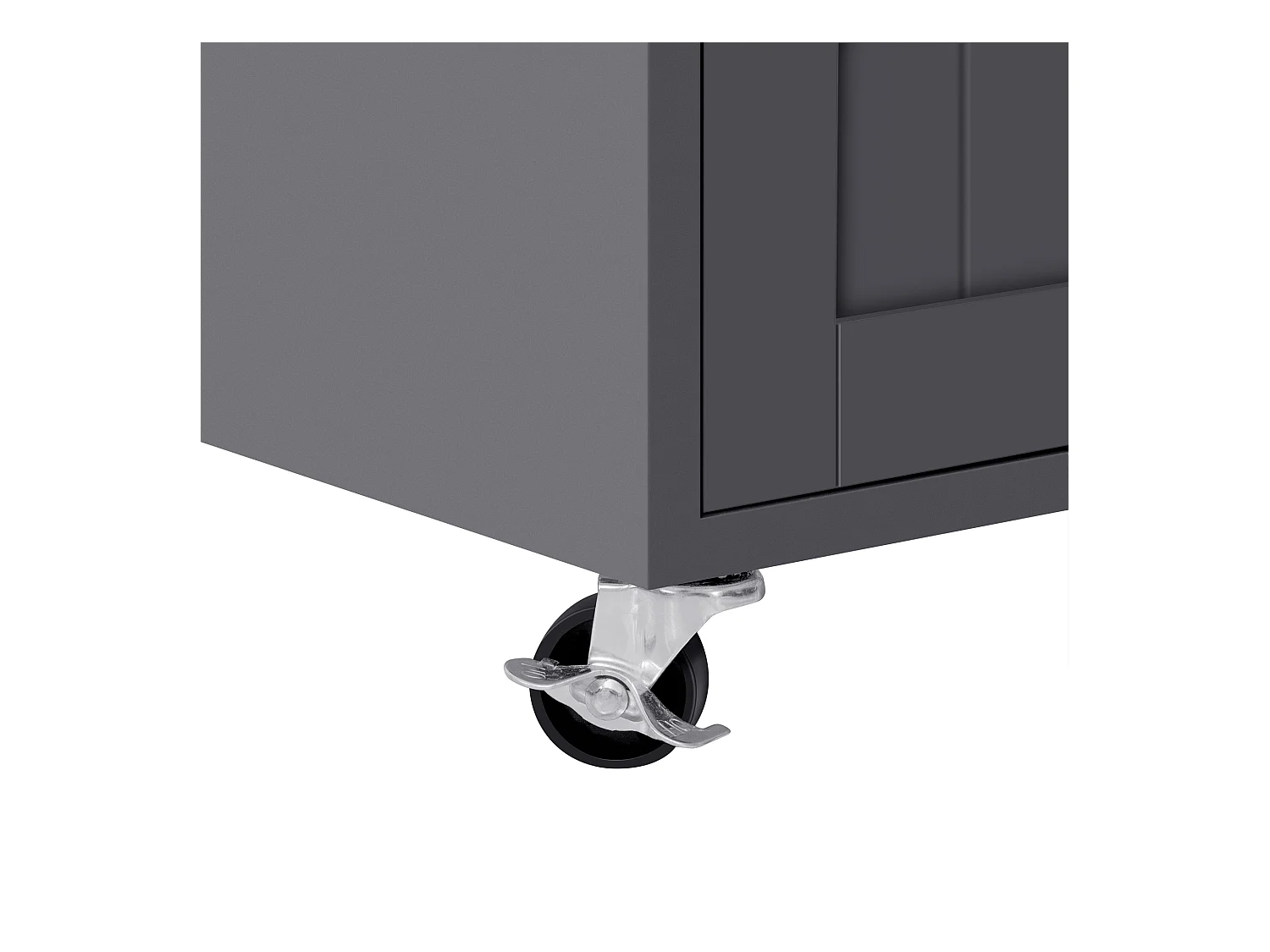 Îlot cuisine mobile avec plateau rétractable, 4 portes et 2 tiroirs de rangement - gris et naturel