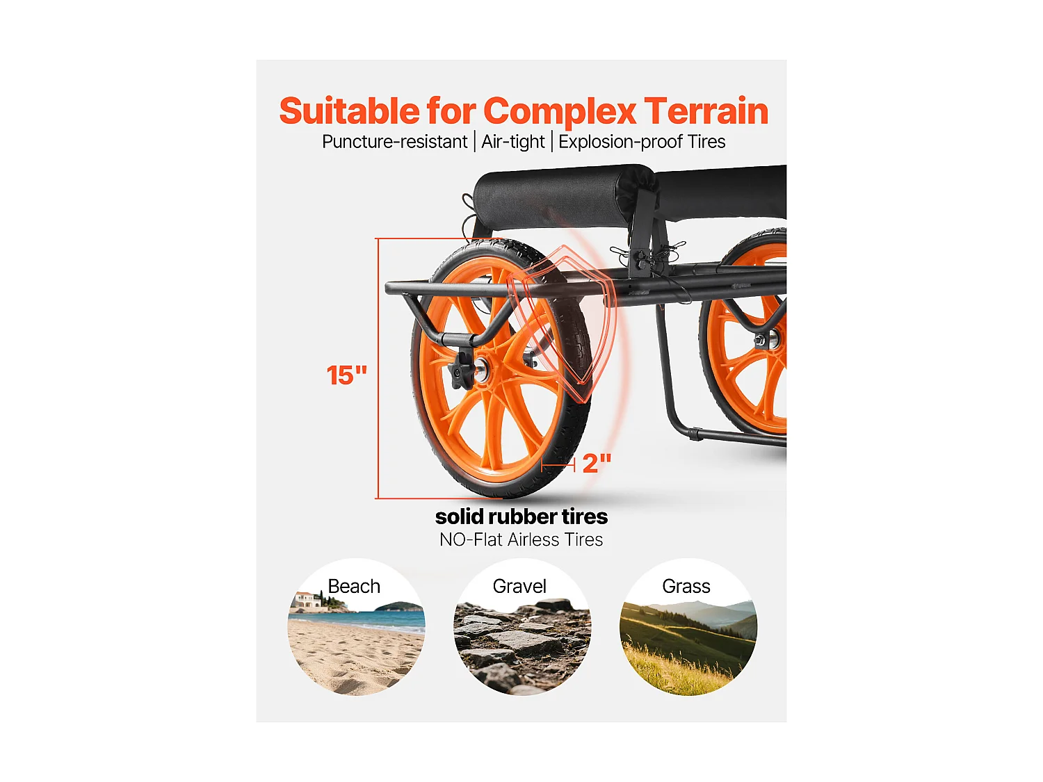 Chariot de Kayak SucceBuy, Capacité de Charge 150 kg, Chariot de Transport Paddle Pliable Compact, avec Pneus en Caoutchouc Plein 38 cm, Pied de Support