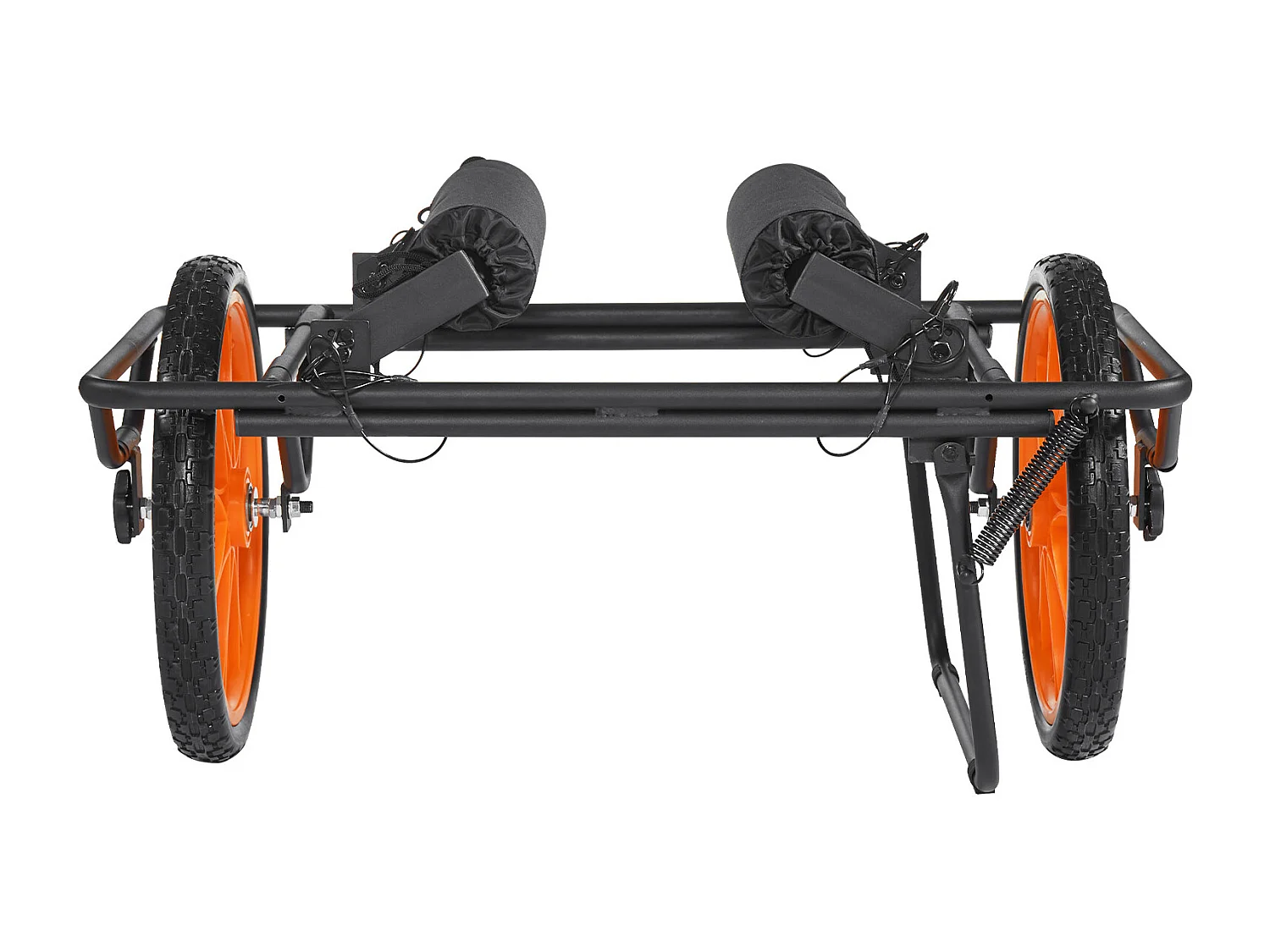 Chariot de Kayak SucceBuy, Capacité de Charge 150 kg, Chariot de Transport Paddle Pliable Compact, avec Pneus en Caoutchouc Plein 38 cm, Pied de Support