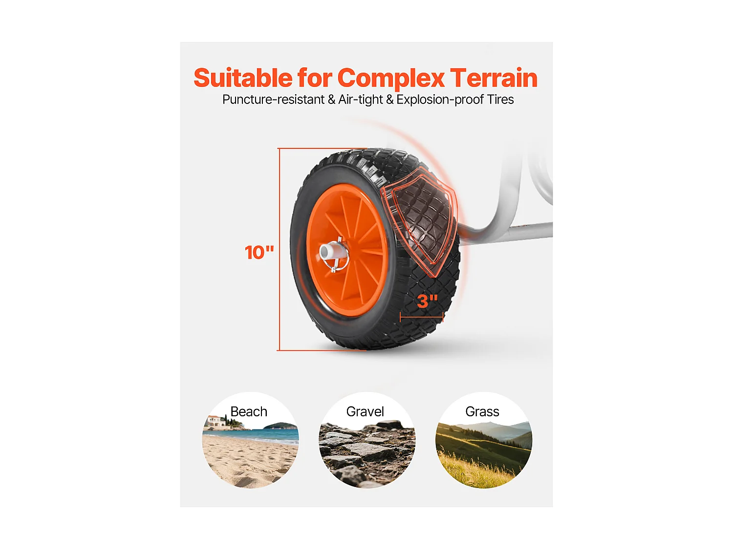 Chariot de Kayak SucceBuy, Capacité de Charge 68 kg, Chariot de Transport Paddle Pliable Compact, avec Pneus en Caoutchouc Plein 25,4 cm, Pied de Support