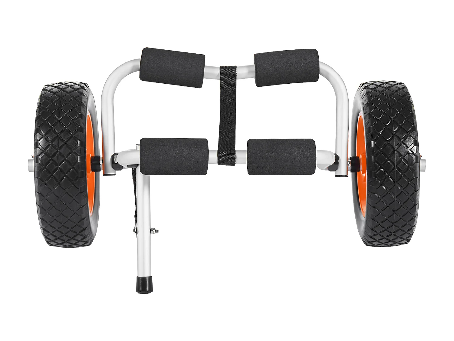 Kayakkar SucceBuy, Laadvermogen 90 kg, Paddle Transportkar Inklapbaar Compact, met Volle Rubber Banden 25,4 cm, Steunpoot