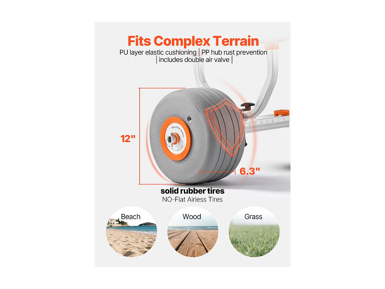 Chariot de Kayak SucceBuy, Capacité de Charge 158 kg, Chariot de Transport Paddle Pliable Compact, avec Pneus Gonflables en Polyuréthane 30,5 cm